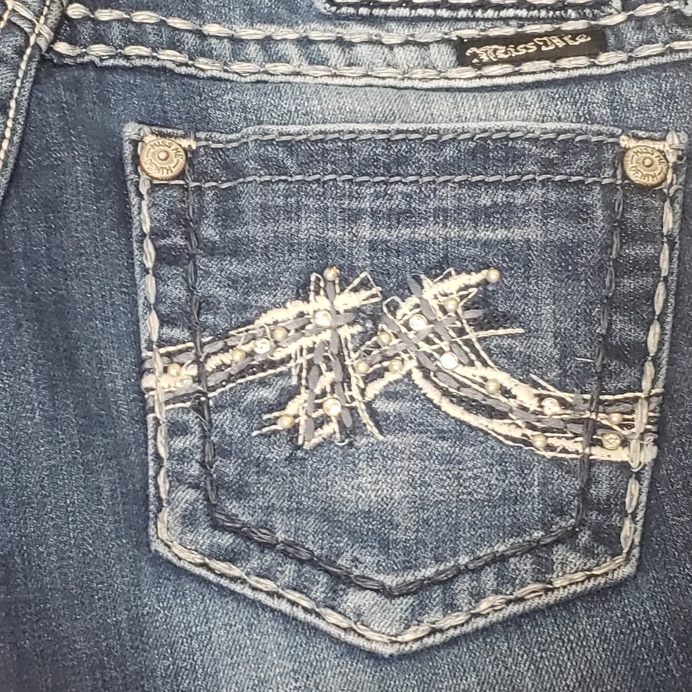 Miss Me Sz 28 JE1045BX Boot Cut Jeans for Buckle **Altered** - Picture 16 of 16